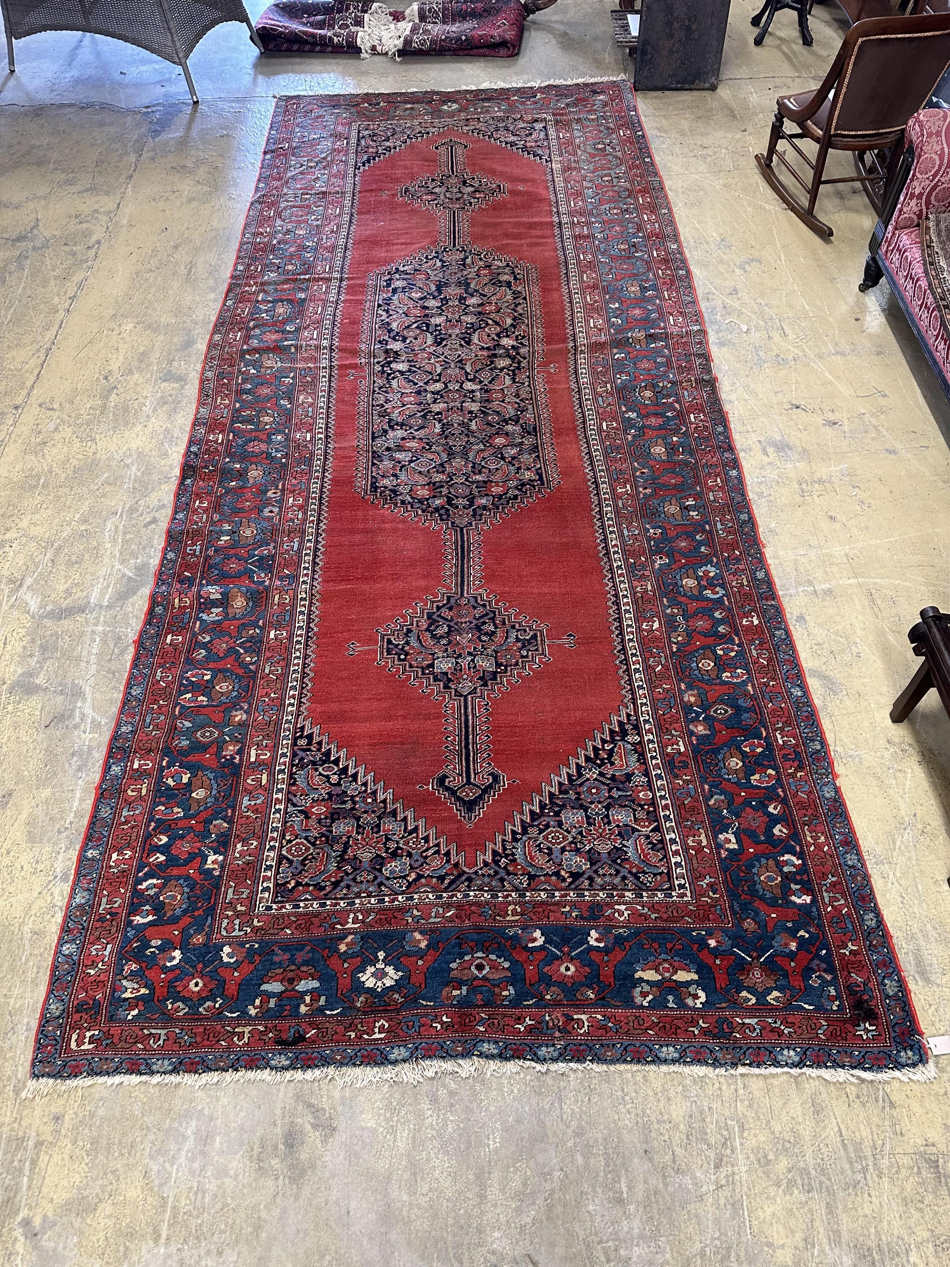 A Malayer Kelleh hall carpet, 490 x 106cm. Condition - fair